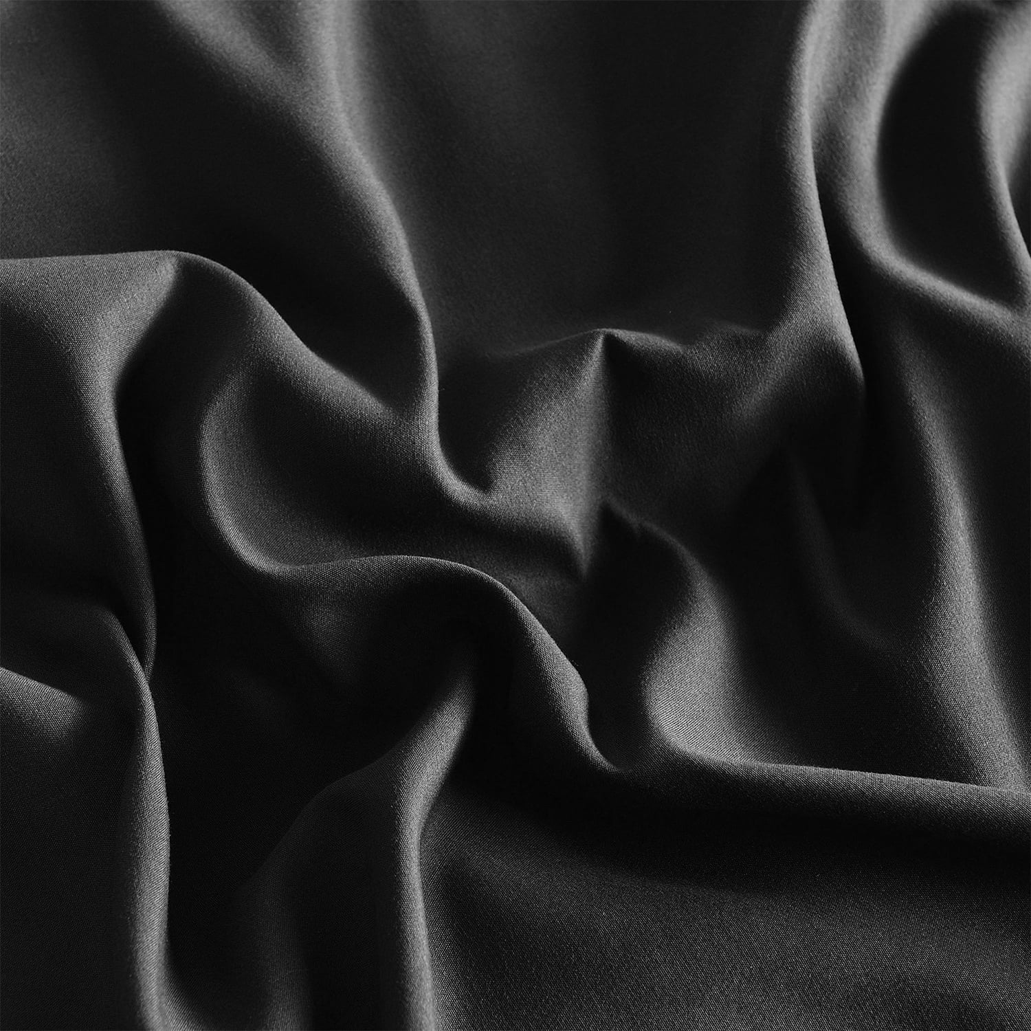 Hypoallergenic Cloud 8 PCS Modern Comforter Set with Sheets All Season Bed in a Bag, Black, Queen Size - Luxurious Quilted Duvet Cover Set Detail