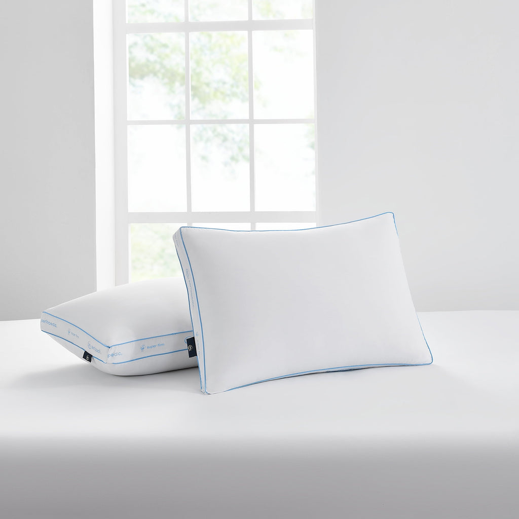 Fluffy Shredded Extra Firm Pillow, Standard/Queen, 2 Pack, Hypoallergenic - Decorative Throw Pillow Cushion for Sofa & Bed Detail