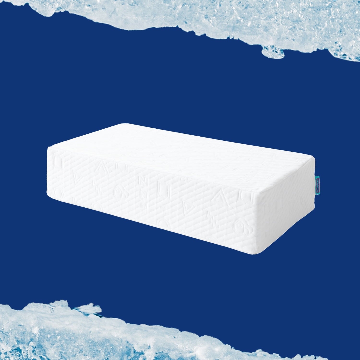 Orthopedic Support (2 pack) Ice Cube Cooling Memory Foam Bed Pillow (1 Count) - Hotel Quality Plush Sleeping Pillows Detail