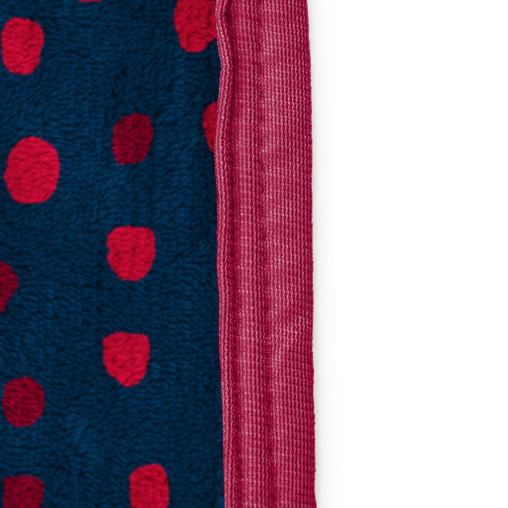 Super Soft Flannel Strawberry Shortcake Berry Meadows 46" x 60" Coral Fleece Throw Blanket, Kids, Polyester, Navy - Lightweight Plush Warm Blanket for All Seasons Detail