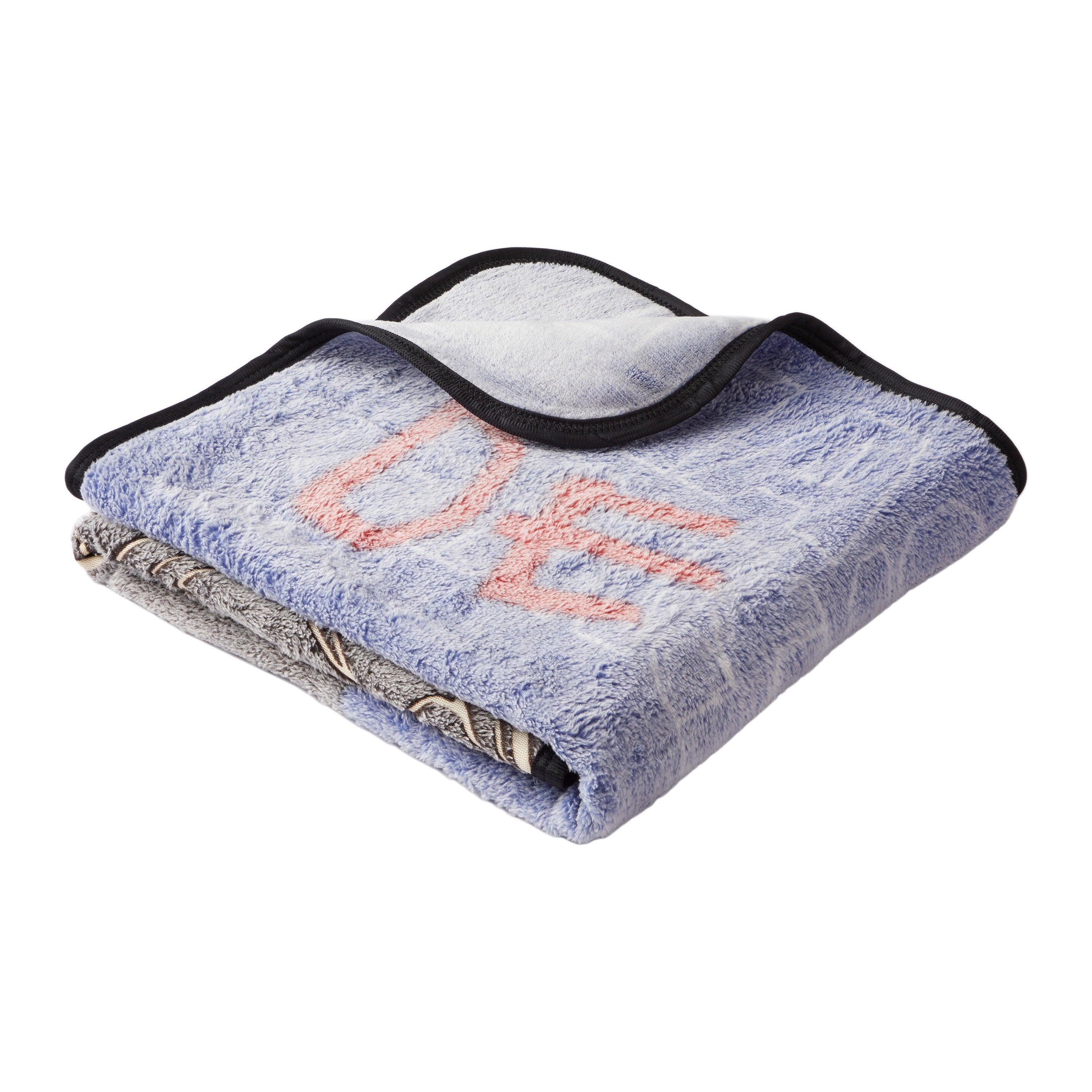 Reversible Sherpa Kids Fleece Throw Blanket, 46x60, Glows-In-The-Dark - Luxury Knitted Decorative Throw Blanket with Fringes Detail