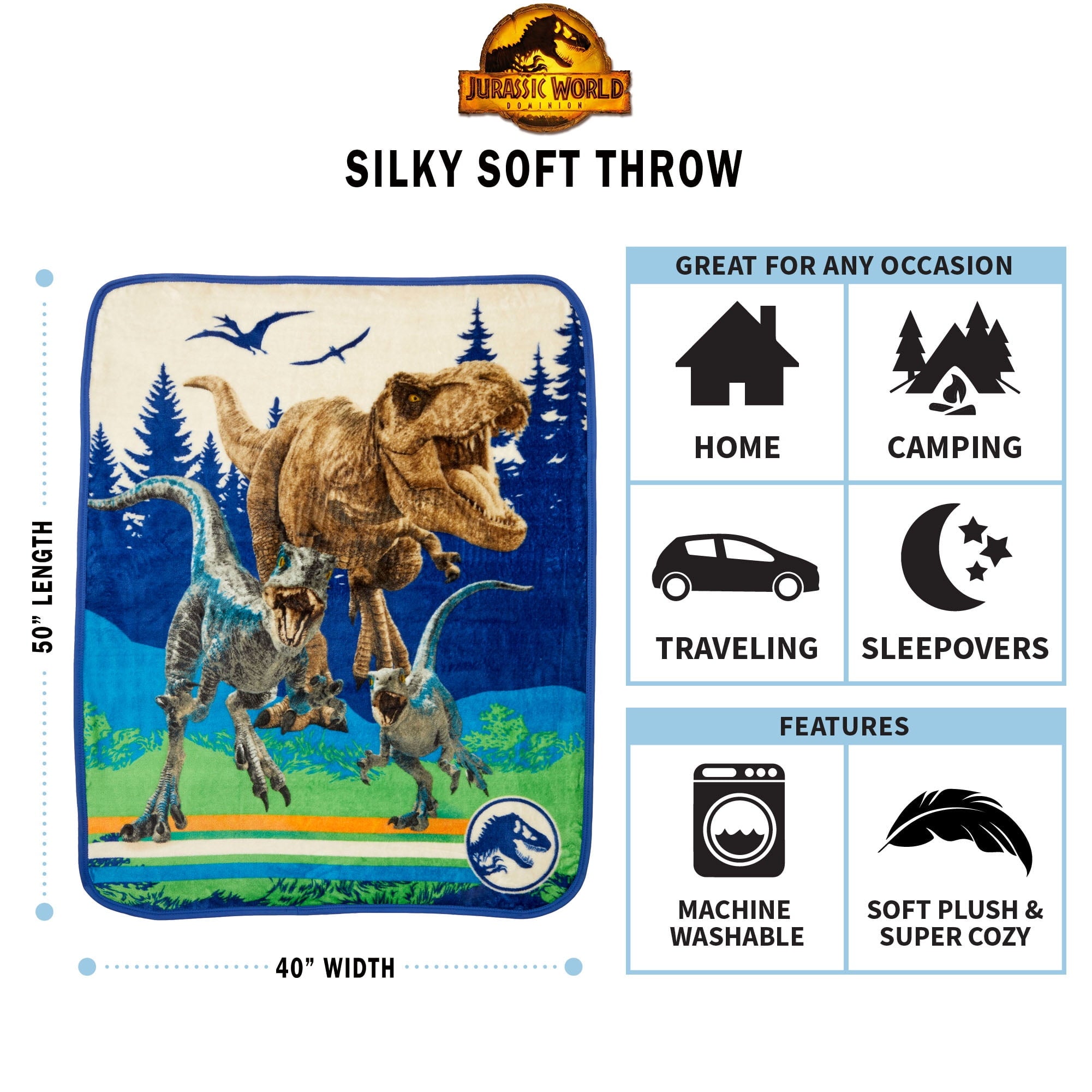 Super Soft Flannel Kids Silky Soft Plush Throw Blanket, 40" x 50" - Cozy Fleece Throw Blanket for Couch & Bed Detail