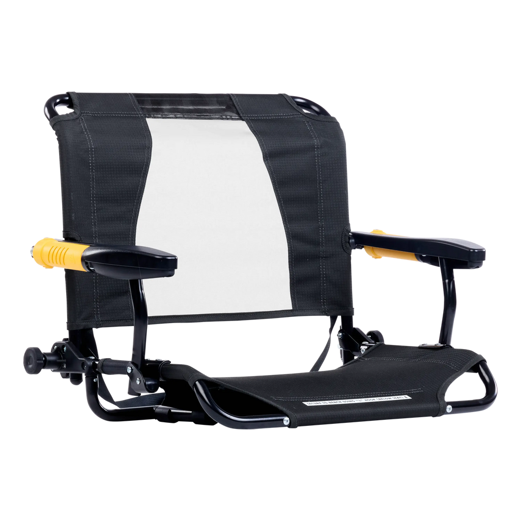 Heavy-Duty Freestyle Stadium Rock-Cliner - Choice 540 - Patented Spring-Action Rocking Chair for Camping - Dark Charcoal