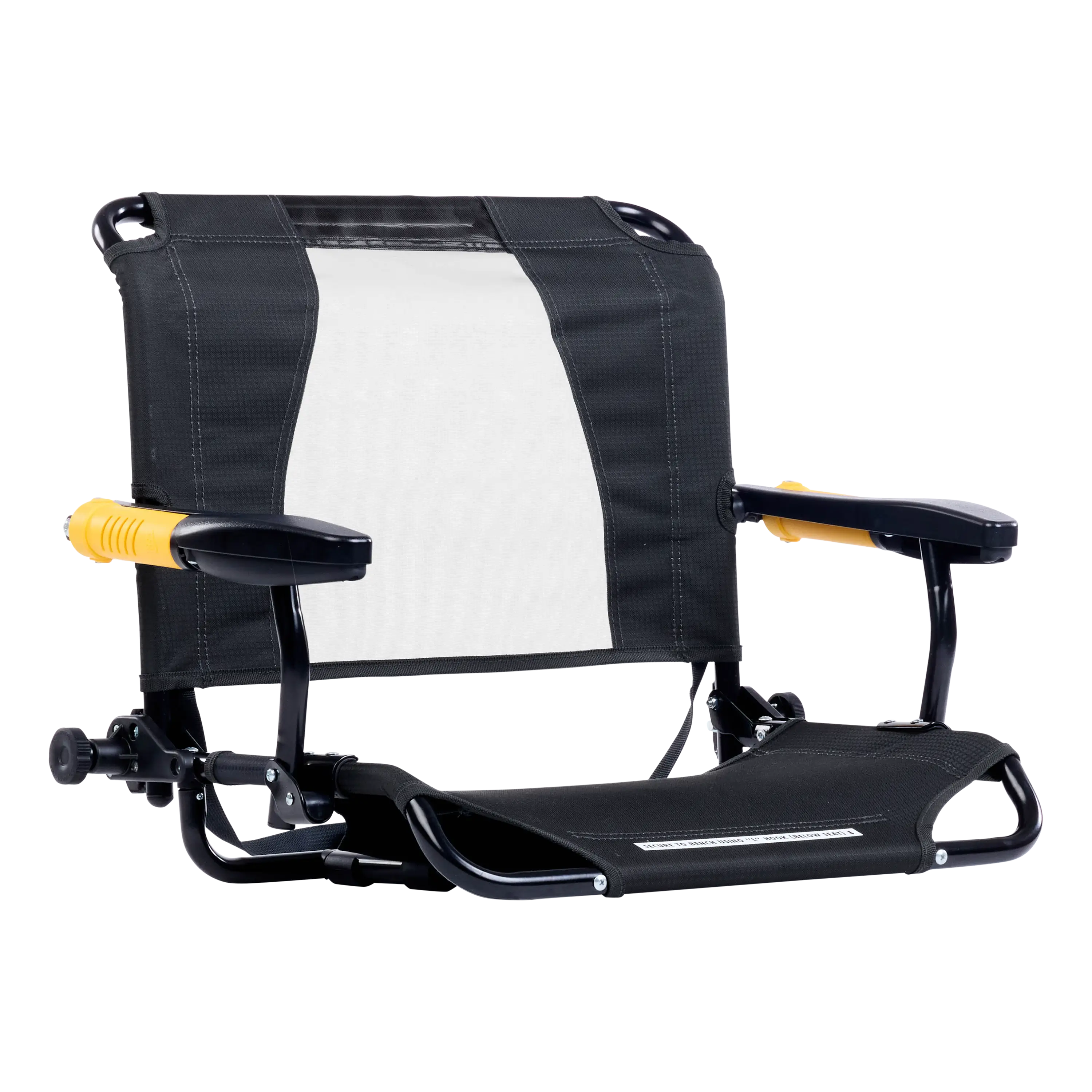 Heavy-Duty Freestyle Stadium Rock-Cliner - Choice 540 - Patented Spring-Action Rocking Chair for Camping - Dark Charcoal