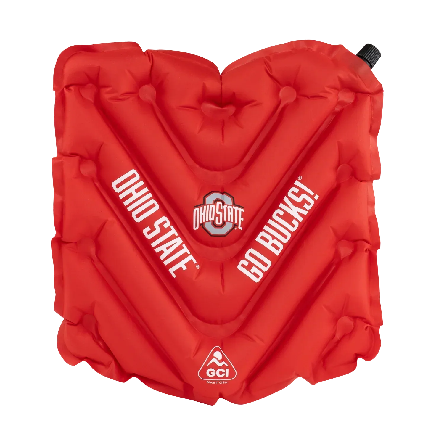 Compact Cushion College V Seat Inflatable Stadium Cushion - Ohio State Buckeyes - Choice 778 - Ergonomic Portable Stadium Seat for Sports Events - Default Title