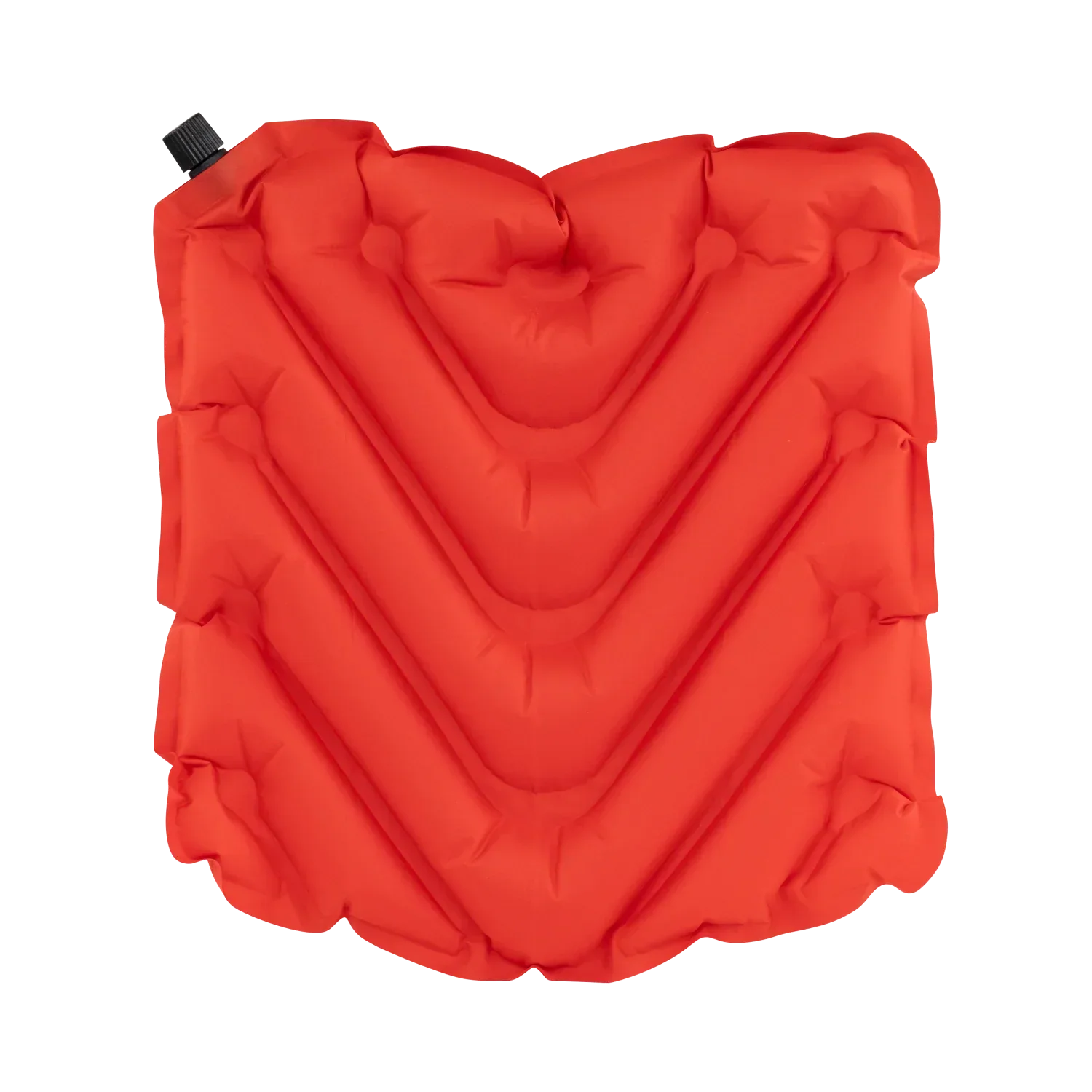 Ergonomic Back-Support College V Seat Inflatable Stadium Cushion - Nebraska Cornhuskers - Choice 277 - Grandstand Cushion Seat with Secure Under-Bench Hooks Detail