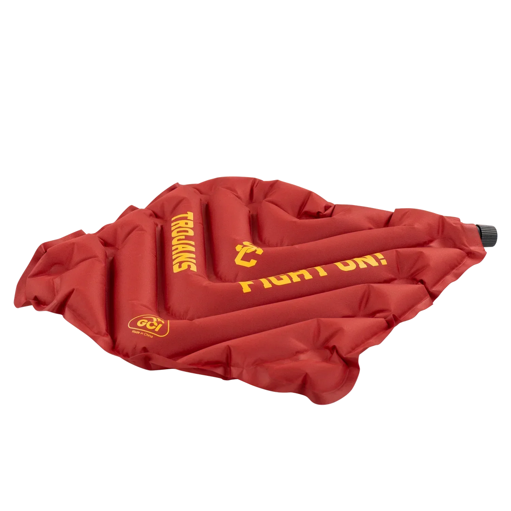 Secure-Hook College V Seat Inflatable Stadium Cushion - USC Trojans - Choice 523 - Ergonomic Portable Stadium Seat for Sports Events Detail