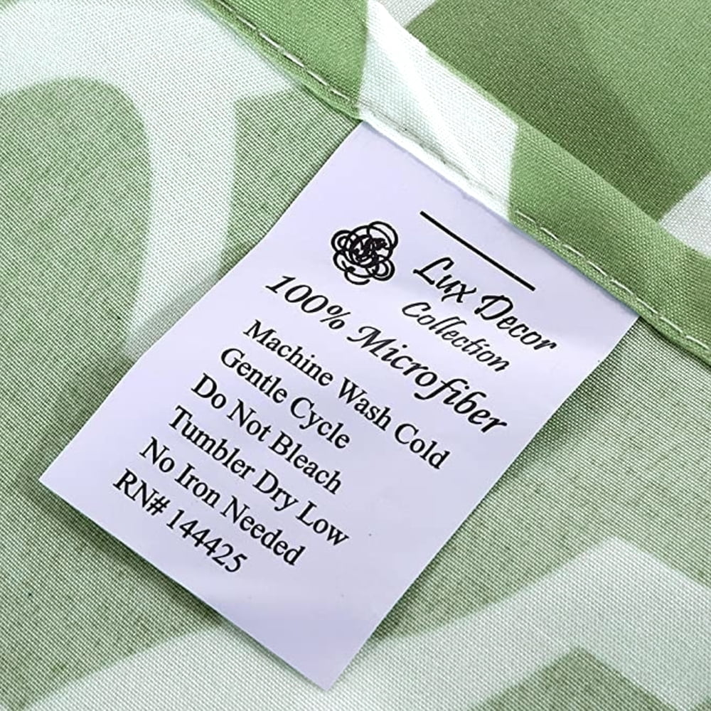 Ultra-Soft Quatrefoil Bed Sheet Set (King, Sage/White) 4 Piece Deep Pocket 1800 Series Microfiber Bed Sheet Set Contains 1 Fitte... - Breathable Egyptian Cotton Flat & Fitted Sheets Detail