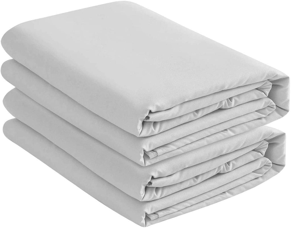 Premium Egyptian Cotton 2 Pack Fitted Hospital Bed Sheets with Elastic All Around for a Double Brushed Ultra Soft Breathable 100% Microfiber ... - Breathable Egyptian Cotton Flat & Fitted Sheets Detail