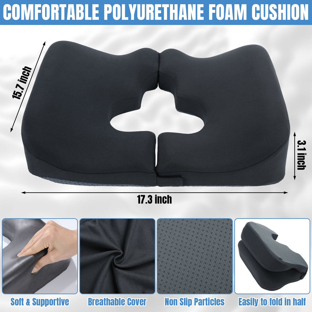 Fluffy Shredded Memory Foam Bed Sore Cushions for Butt, Bedsore Pressure Relief Pillow for Sleeping and Sitting,Cushion for Bed Sores... - Ergonomic Memory Foam Pillow for Neck Pain Support Detail