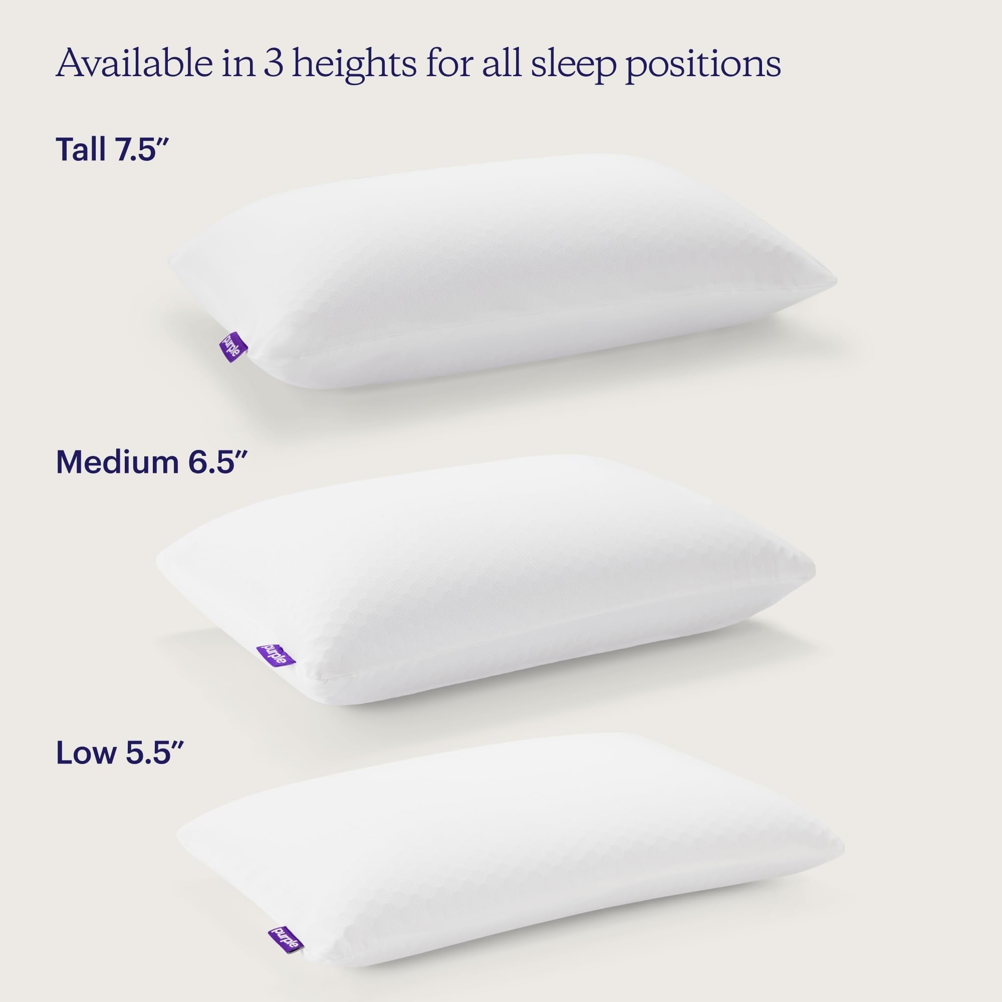 Decorative Plump Harmony Pillow Standard, Tall - 360º Grid Hex Technology, Hypoallergenic - Hotel Quality Plush Sleeping Pillows Detail