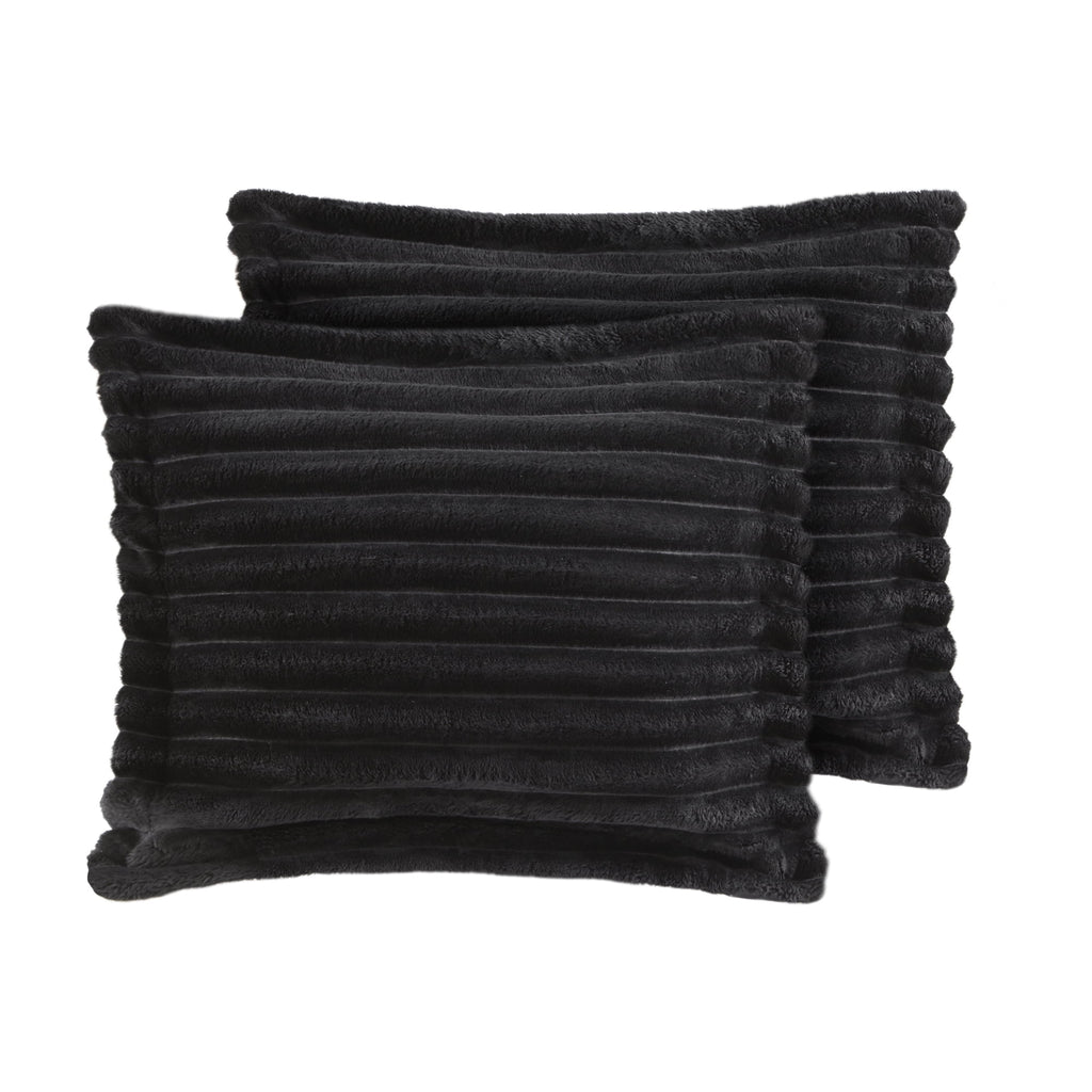 All-Season Full/Queen Comforter Set, All-Season, 5-Piece, Black Cozy Plush - Hypoallergenic Ultra-Fluffy Quilt for Winter Detail