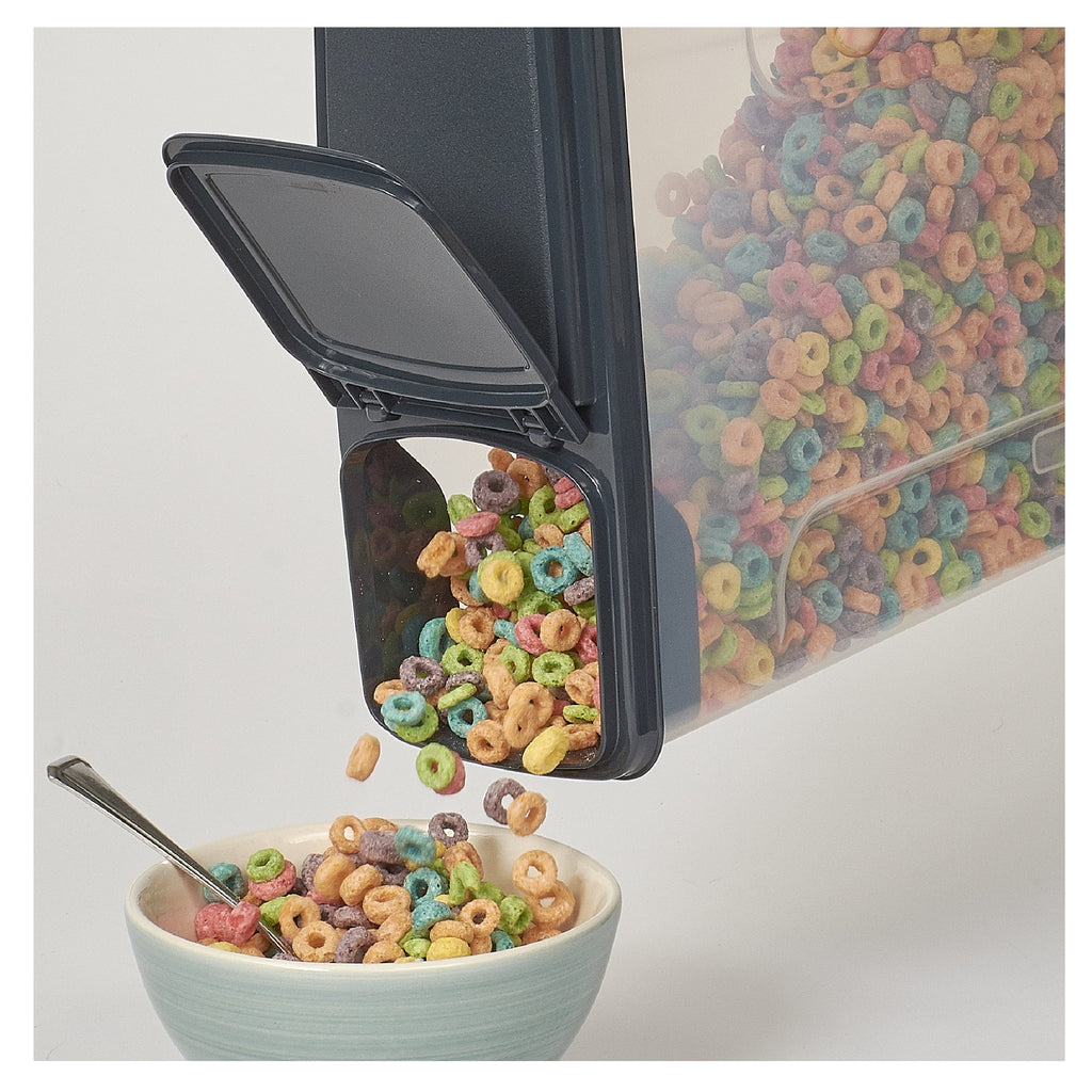 Fun Food Fidget 2-Pack Plastic Cereal Keeper Storage Containers, Kitchen Pantry Organizer Canisters for Cereal and Dry Food... - Deliciously Soft Cupcake Sensory Glob Detail