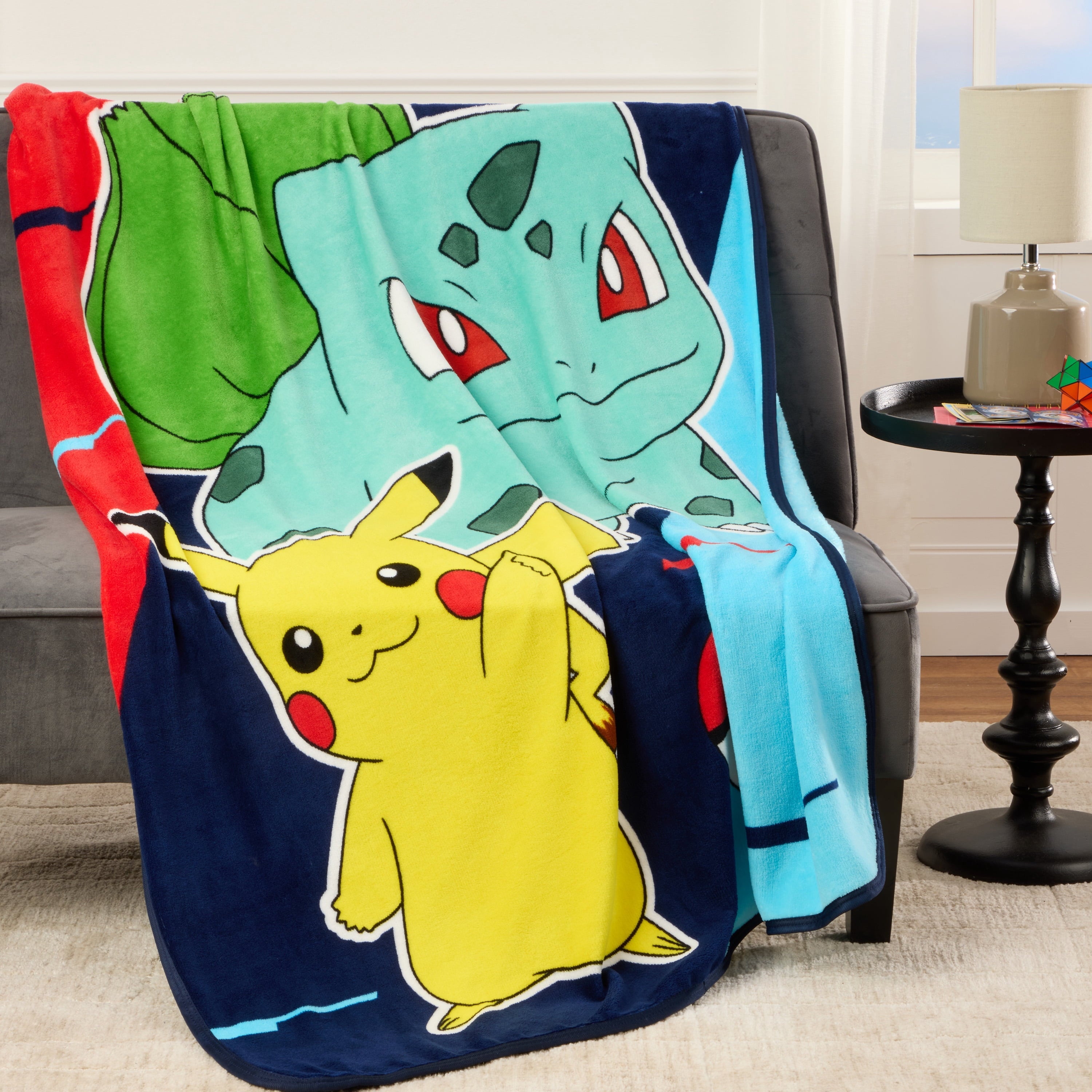 Cozy Fleece Kids Print Fleece Throw Blanket, 46 x 60 - Lightweight Plush Warm Blanket for All Seasons Detail