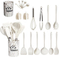 Professional Grade Silicone Cooking Utensils Set - 446°F Heat Resistant Kitchen Utensils,Turner Tongs,Spatula,Spoon,Brush,Whisk,Kitchen ... - Heavy Duty Stainless Steel Kitchen Shears - Default Title