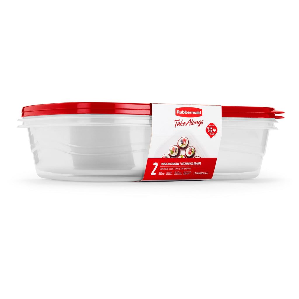 Sweet Treat Shaped 1 Gallon, 2 Packs, Red, Large Rectangular Plastic Food Storage Containers - Deliciously Soft Cupcake Sensory Glob Detail