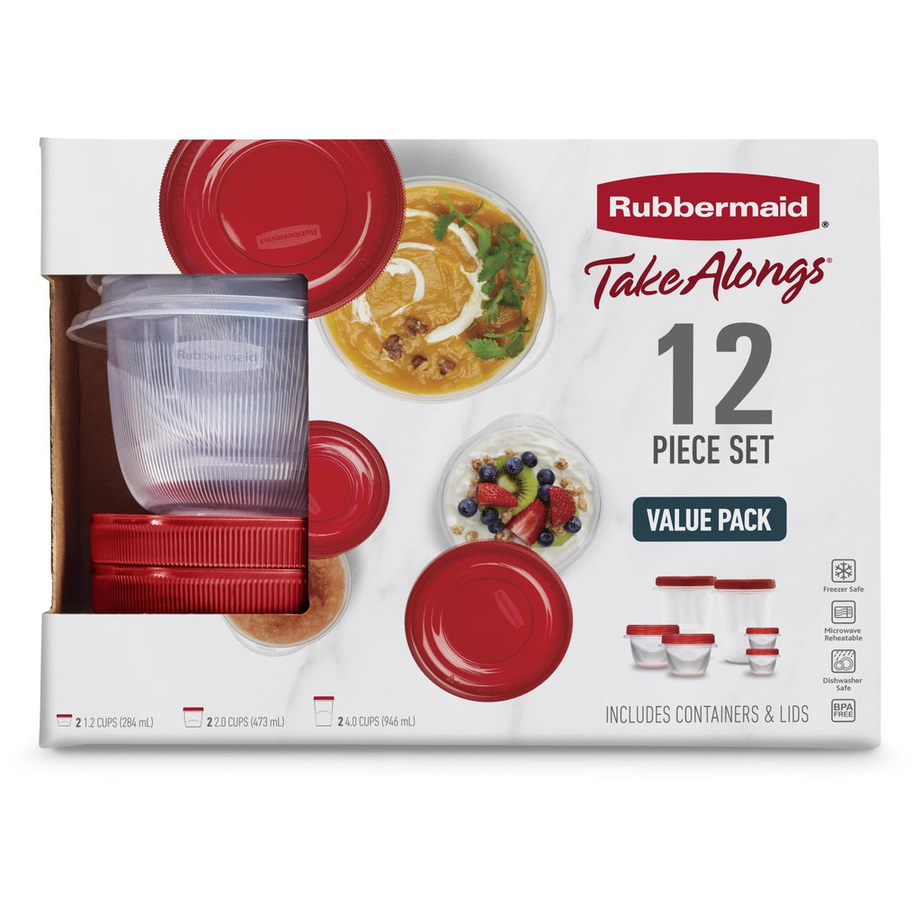 Playful Geometric 12 Piece Food Storage Set, Red - Deliciously Soft Cupcake Sensory Glob Detail