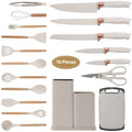 Professional Grade Kitchen Utensils Set for Cooking, 11 Cooking Utensils, 6 Knife set Beige,3 Utensil Sets,utensilios de cocina - Heavy Duty Stainless Steel Kitchen Shears - Default Title
