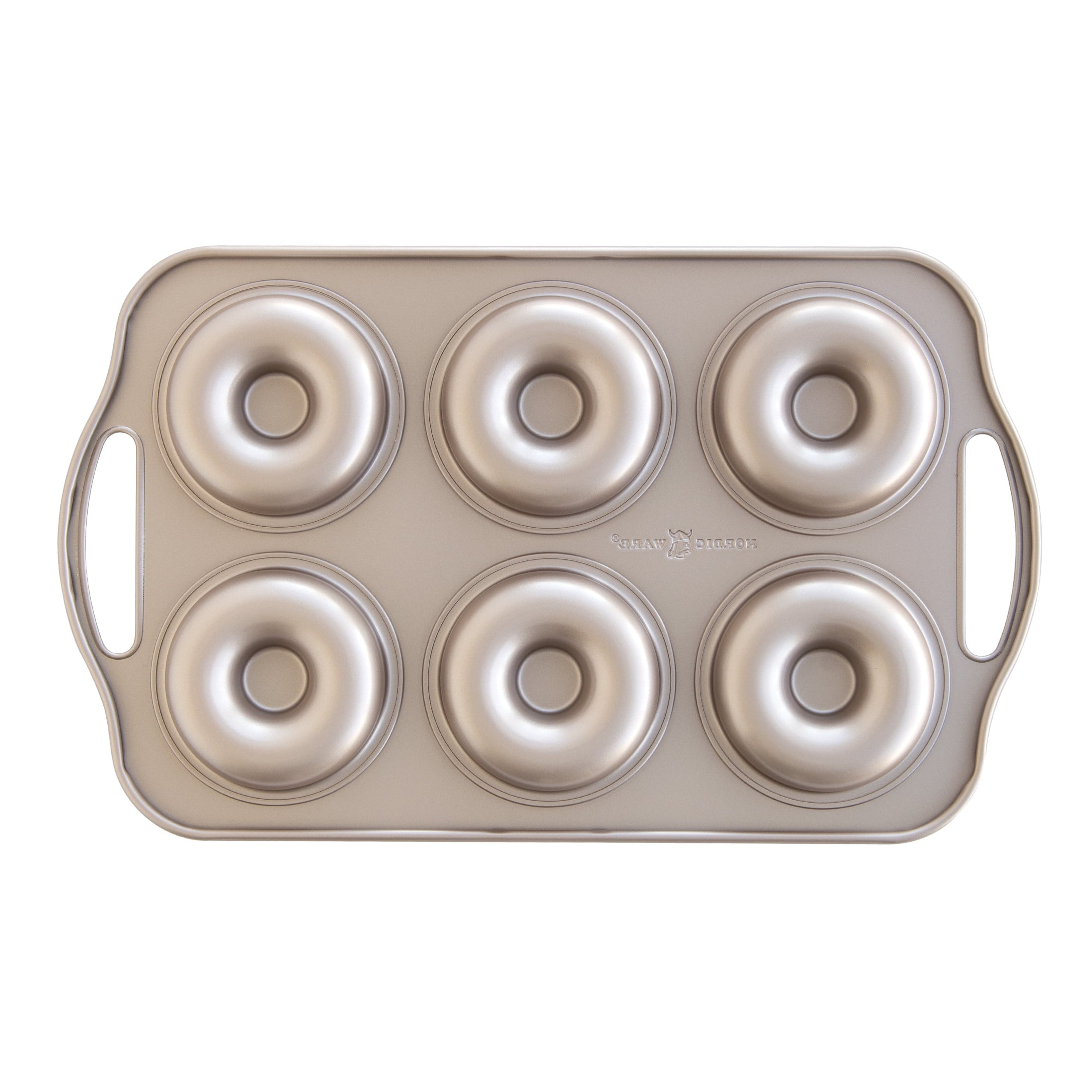 Multi-Functional 6 Cavity Nonstick Steel Donut Pan - Kitchen Gadget Tool for Quick Food Prep Detail