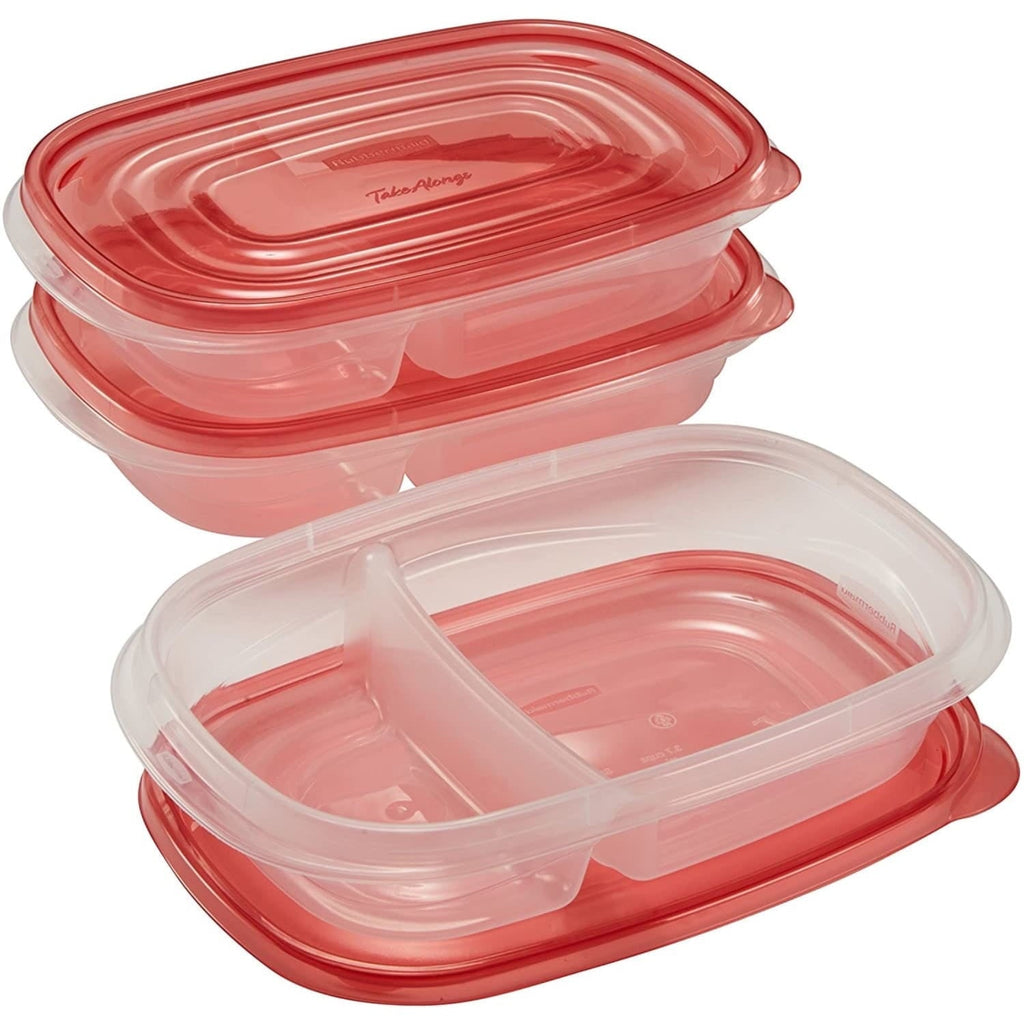 Sweet Treat Shaped alongs Divided Rectangular Food Storage Containers, 3.7 Cup, 3-Pack - Playful Star & Heart Shaped Geometric NeeDoh Detail