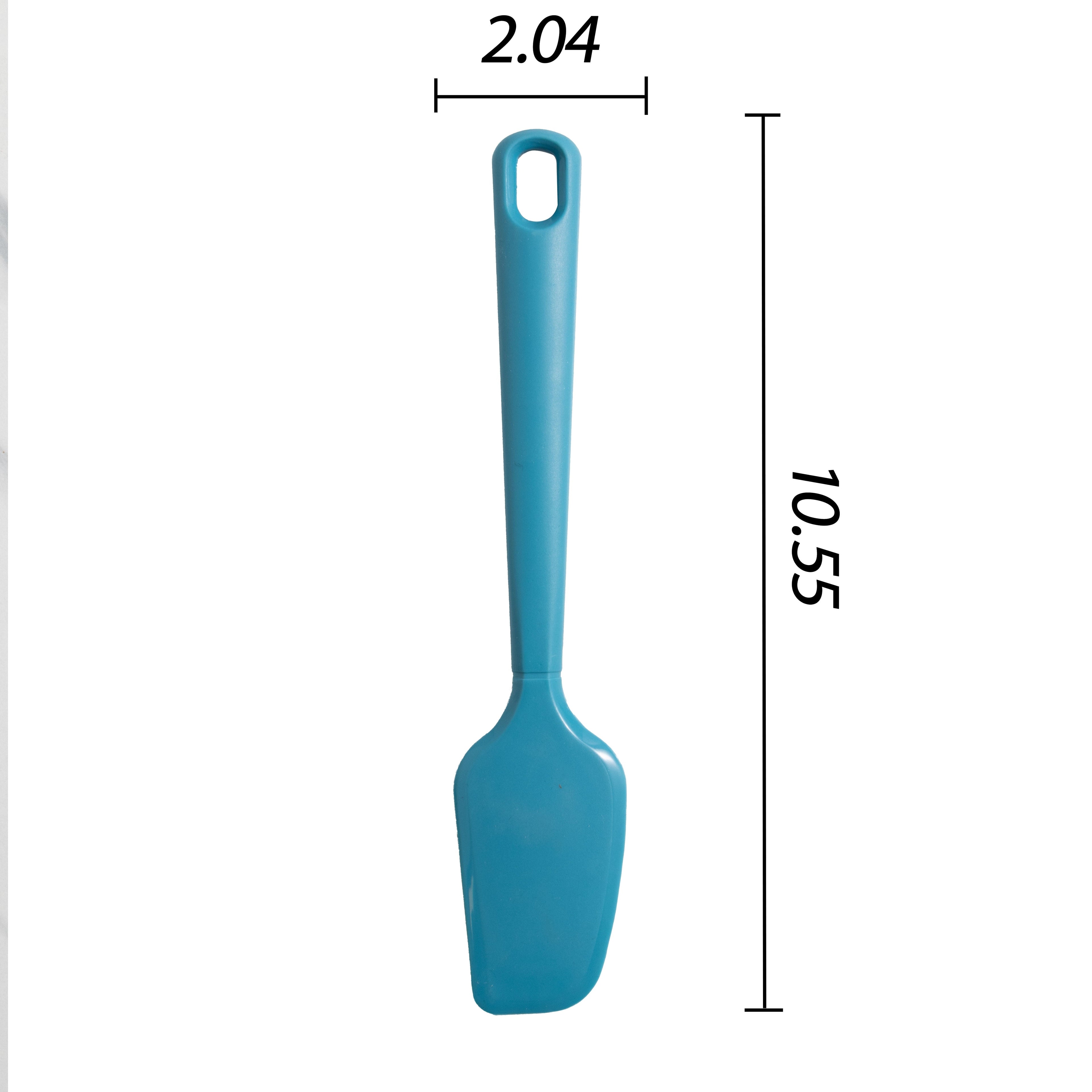 Chef-Quality Silicone Food- Grade Blue 10.55" L Kitchen Spatula - Professional Kitchen Tool for Culinary Enthusiasts Detail
