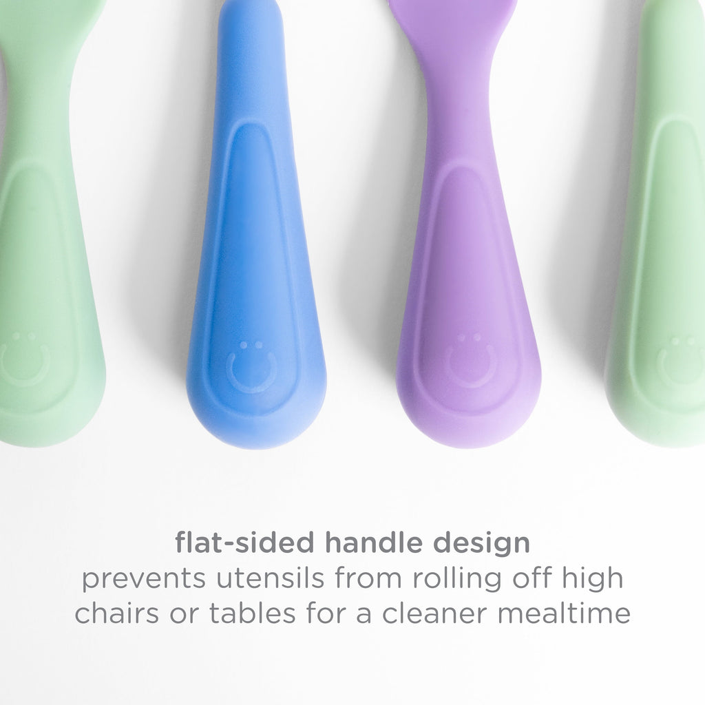 High-Precision Silicone Toddler Training Spoons, Baby, Silicone Flatware Sets, 3 Pack - Heavy Duty Stainless Steel Kitchen Shears Detail
