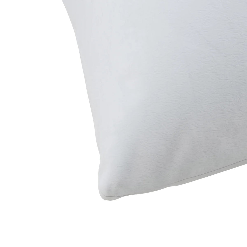Ergonomic Memory Foam Huggable Support Bed Pillow, Standard- Soft Velvety Cover, Squishable Comfort (2 Count) - Decorative Throw Pillow Cushion for Sofa & Bed Detail