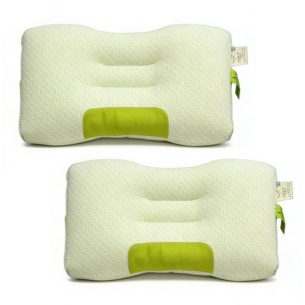 Fluffy Shredded 2-Pack Bamboo Fiber Bed Pillow (29.13" x 18.9") - A-Class Safe and Cooling - Hotel Quality Plush Sleeping Pillows - Default Title