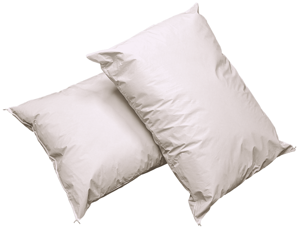 Fluffy Shredded 2 Pack MediCheck White Vinyl Covered Bed Pillows 20 in x 26 in - Wipeable Easy Clean - Soft Low Profile Non-Fluffy Su... - Hotel Quality Plush Sleeping Pillows - Default Title