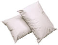 Fluffy Shredded 2 Pack MediCheck White Vinyl Covered Bed Pillows 20 in x 26 in - Wipeable Easy Clean - Soft Low Profile Non-Fluffy Su... - Hotel Quality Plush Sleeping Pillows - Default Title