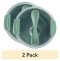 Whimsical Doughnut (2 pack) Food Storage Bento Container, Round, Green, 47oz Capacity, A Practical Choice for School Lunches a... - Fun Food Fidget Cookie Squishable Toy - Default Title