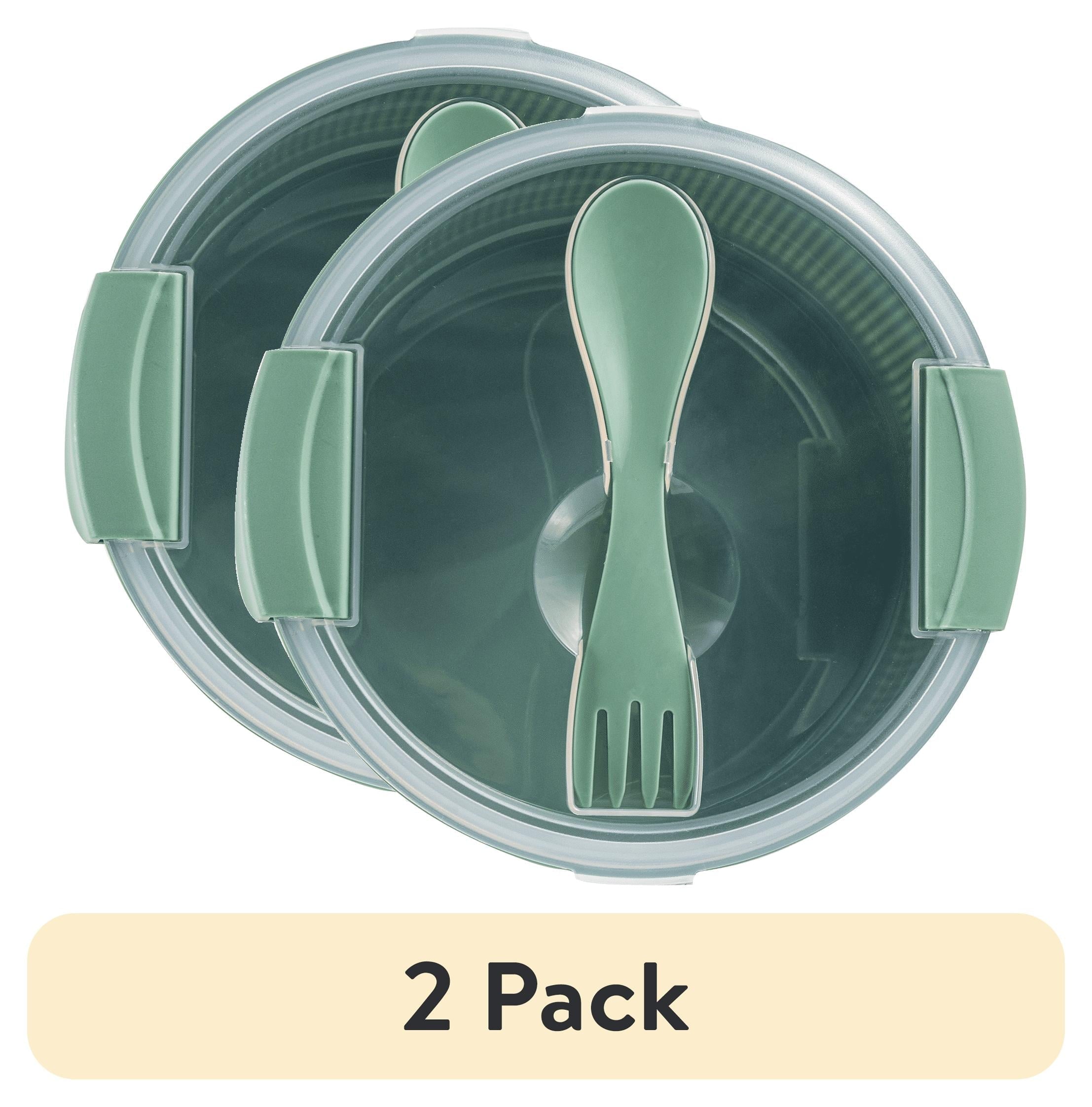 Whimsical Doughnut (2 pack) Food Storage Bento Container, Round, Green, 47oz Capacity, A Practical Choice for School Lunches a... - Fun Food Fidget Cookie Squishable Toy - Default Title