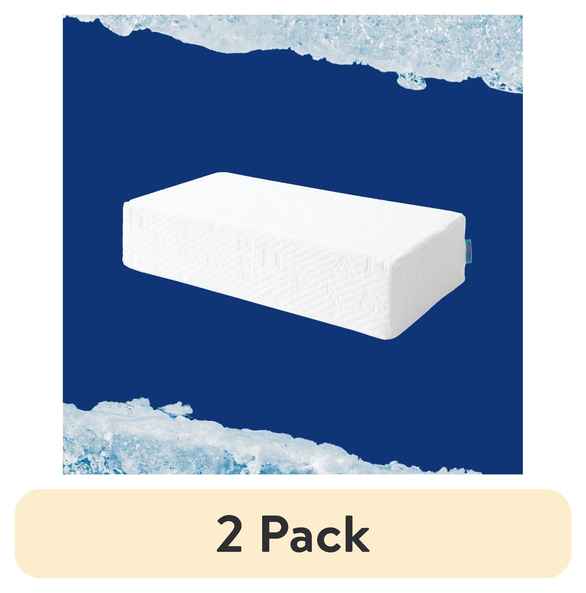 Orthopedic Support (2 pack) Ice Cube Cooling Memory Foam Bed Pillow (1 Count) - Hotel Quality Plush Sleeping Pillows - Default Title
