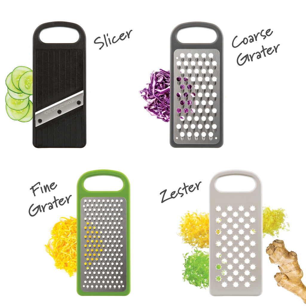 Time-Saving Compact Grate & Slice Set - Kitchen Gadget Tool for Quick Food Prep Detail