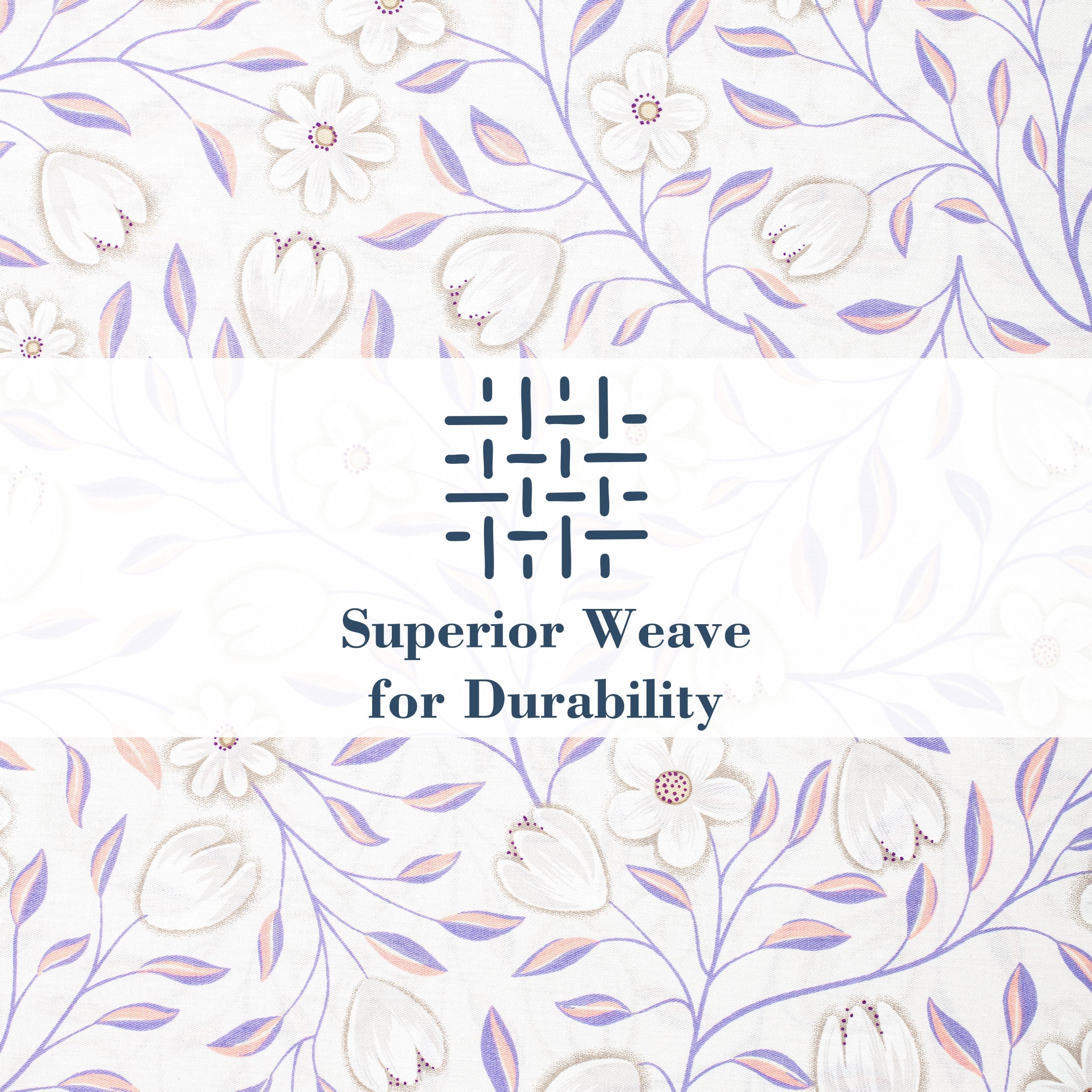 Cooling Sateen 100% Cotton Full Size Sheets,4 Piece Pure Percale Bed Sheets Set Deep Pocket Fits Mattress Upto 15",floral vine pattern - Breathable Egyptian Cotton Flat & Fitted Sheets Detail
