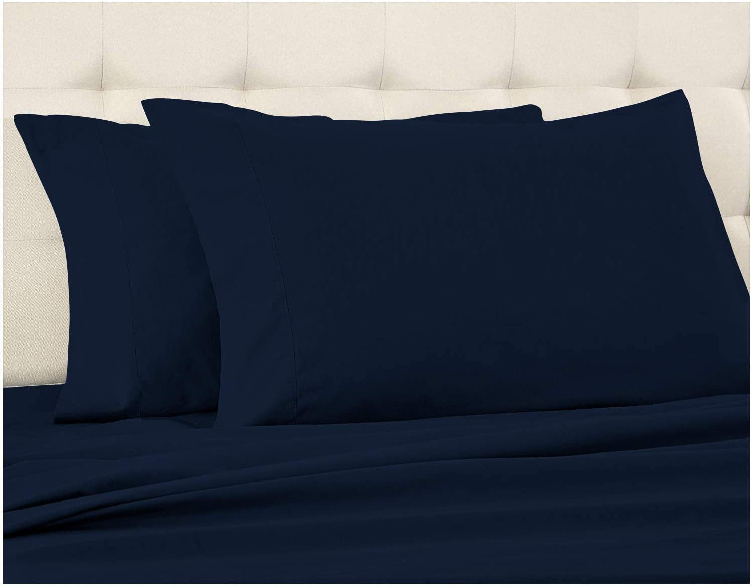 Breathable Luxury Luxury Bed Sheets Set - 800 Thread Count 100% Egyptian Cotton Sheets - 4 Piece Sheet Set Fits Mattress Upto 24 Inch D... - Breathable Egyptian Cotton Flat & Fitted Sheets Detail