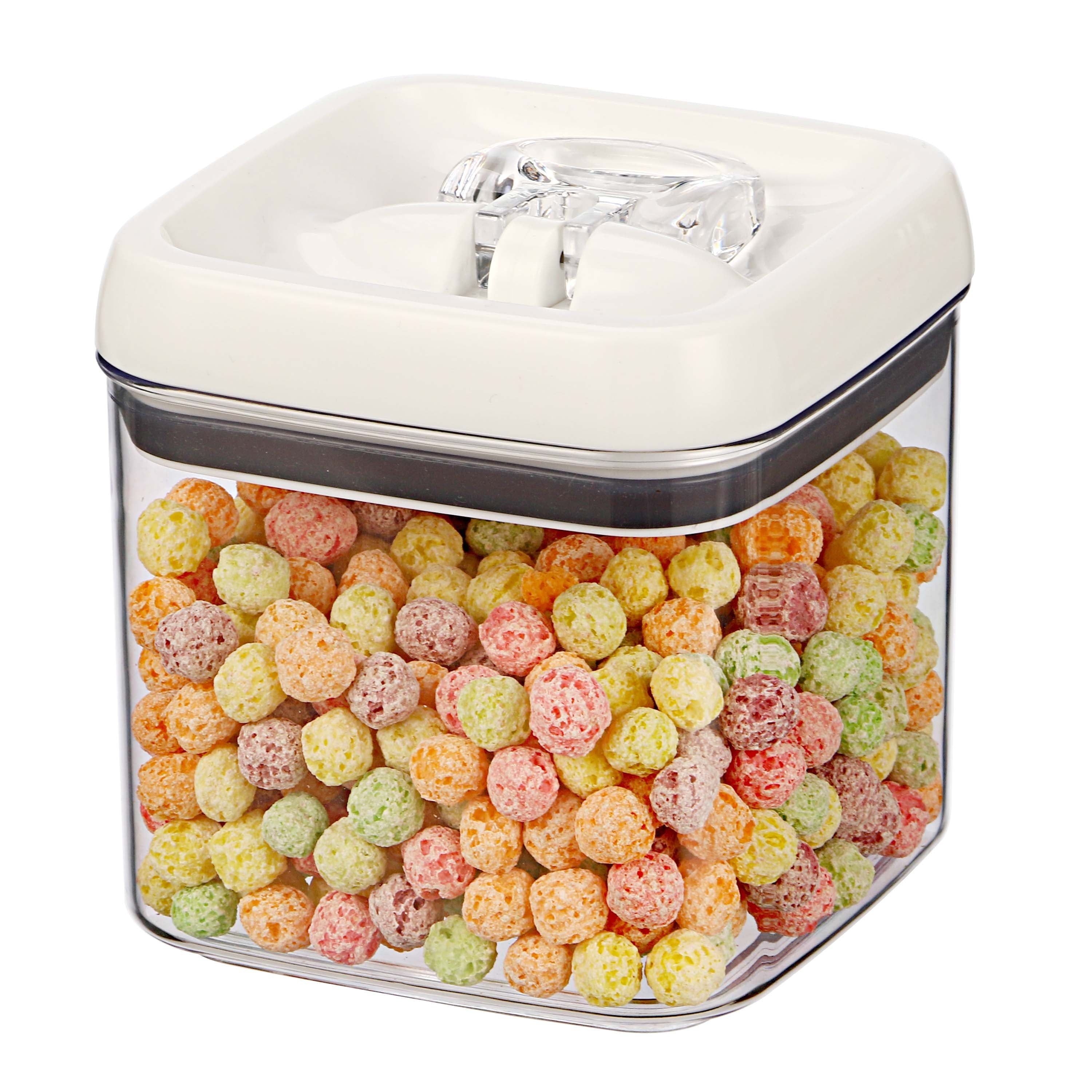 Sweet Treat Shaped (2 pack) Canister - 4.5 Cup Square Food Storage Container, Designed to Help with Pantry Organization and F - Deliciously Soft Cupcake Sensory Glob Detail
