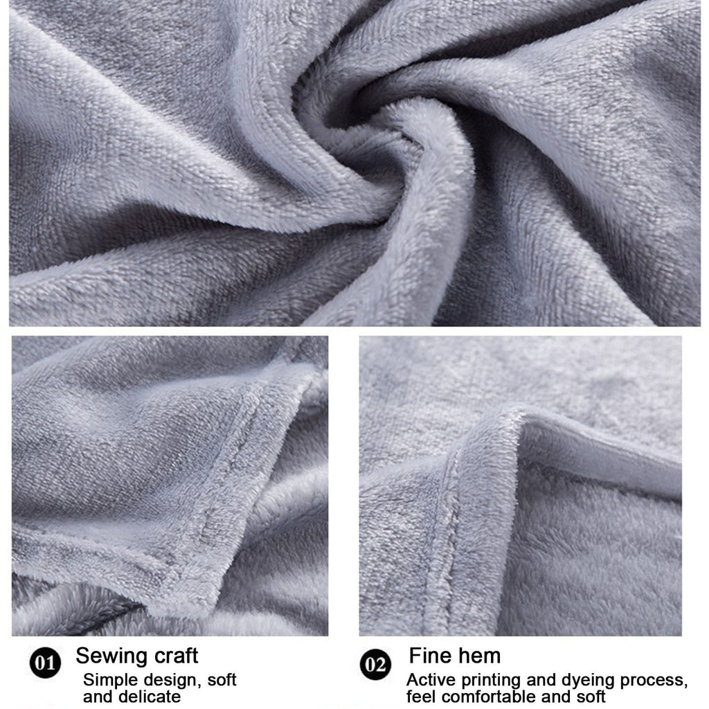 Reversible Sherpa Under $5 Flannel Blanket 27.56X39.37 Inches Blanket Soft Cozy Throw Blanket for Couch, Bed, Household Blanket for All... - Super Soft Reversible Sherpa Flannel Blanket Detail