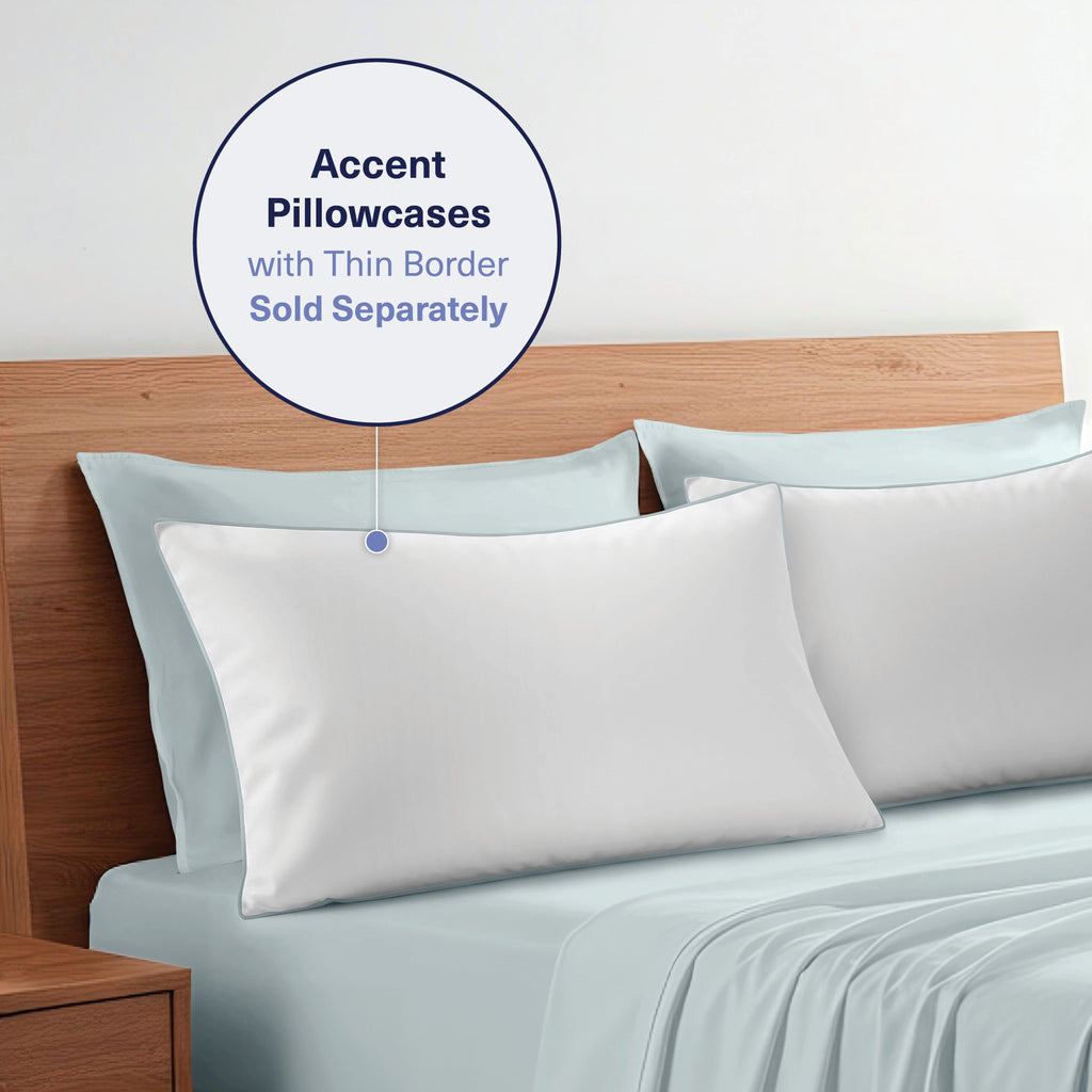 Premium Egyptian Cotton Kickoff Viscose Bamboo Sheets Twin Size 3-pc 100% Organic Bamboo Viscose Bed Cooling Sheets Twin Size Set Cool Beddin... - Cooling Hotel Quality Bedding Sheets and Pillowcases Detail