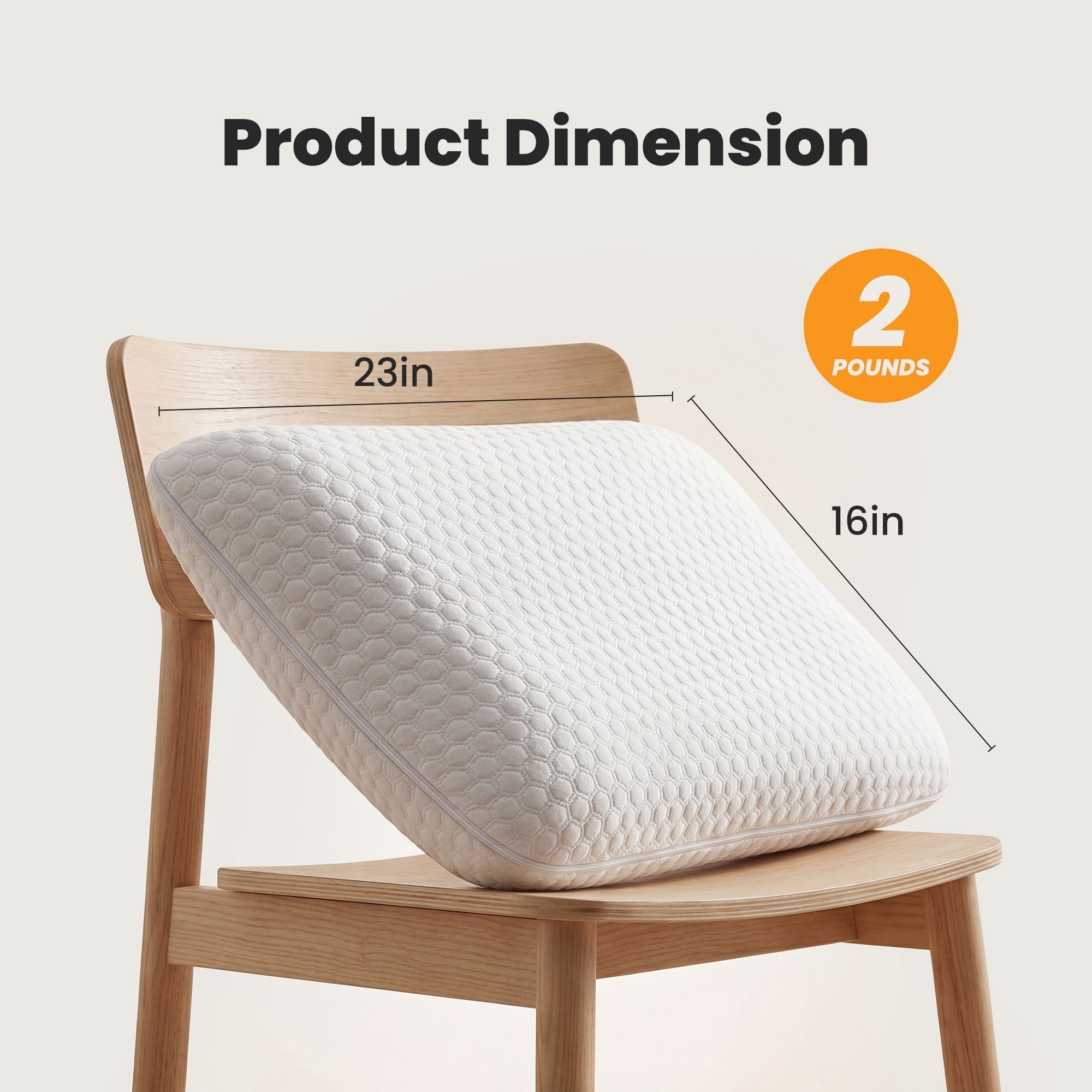 Ergonomic Memory Foam Memory Foam Pillow for Sleeping, Gel Cooling Bed Pillow with Breathable Mesh and Washable Cover for Back and Side Sle... - Ergonomic Memory Foam Pillow for Neck Pain Support Detail