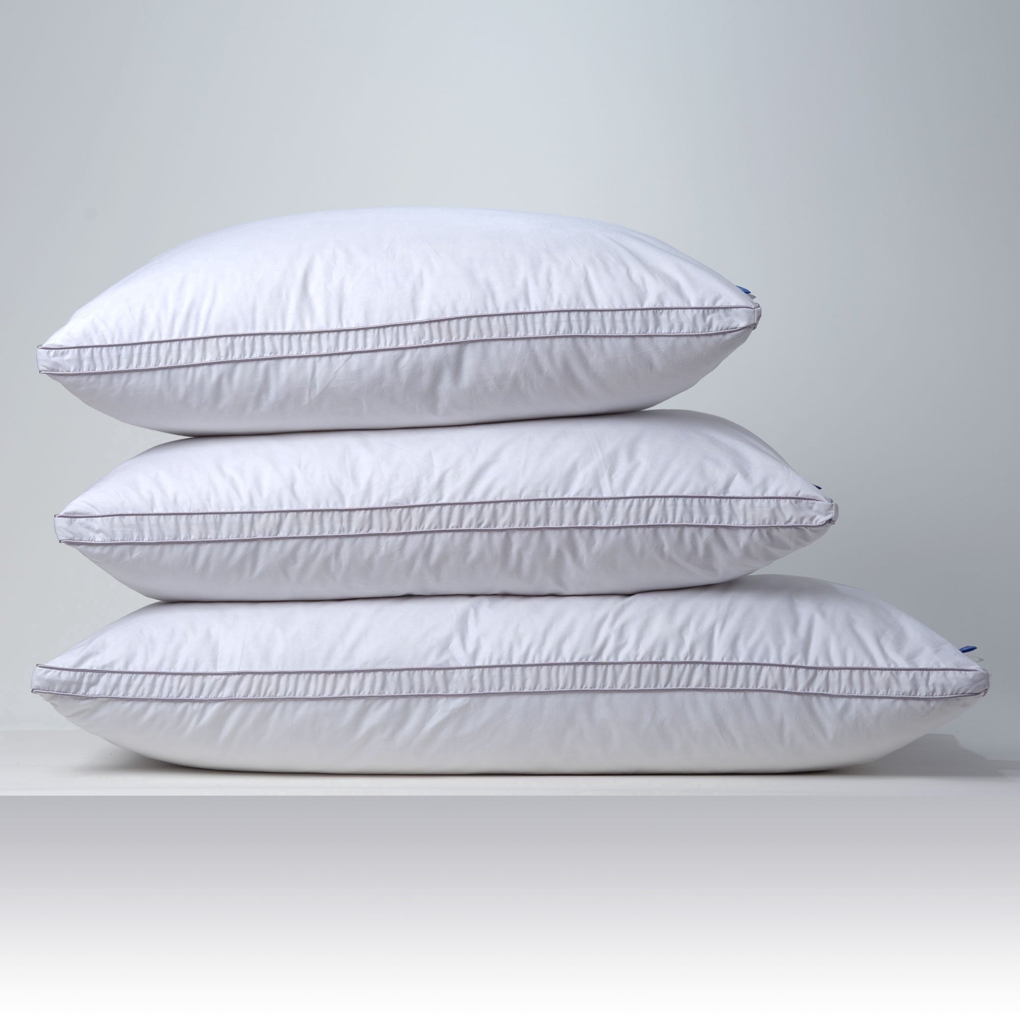 Fluffy Shredded Linen Premium Goose Down Feather Pillow for Bed, Soft & Supportive, Standard Size, White - Hotel Quality Plush Sleeping Pillows Detail