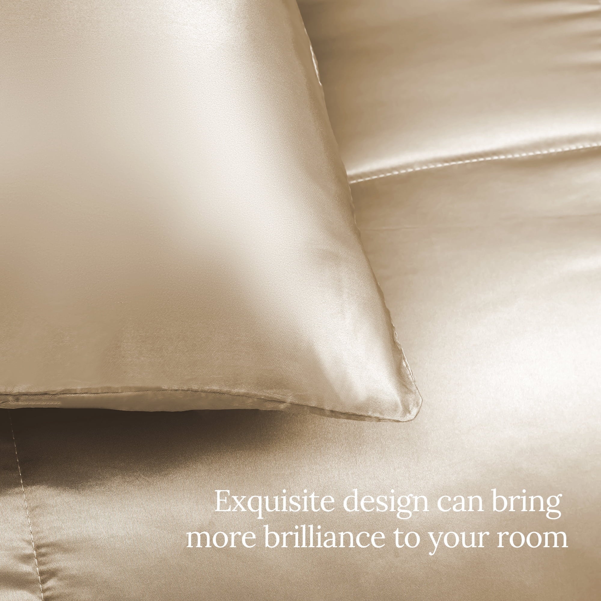 Heavyweight Warmth 3-Piece Reversible Silky Soft King Size Comforter Bedding Set, Luxurious Satin Comforters with 2 Satin Pillowcases, L... - Hypoallergenic Ultra-Fluffy Quilt for Winter Detail