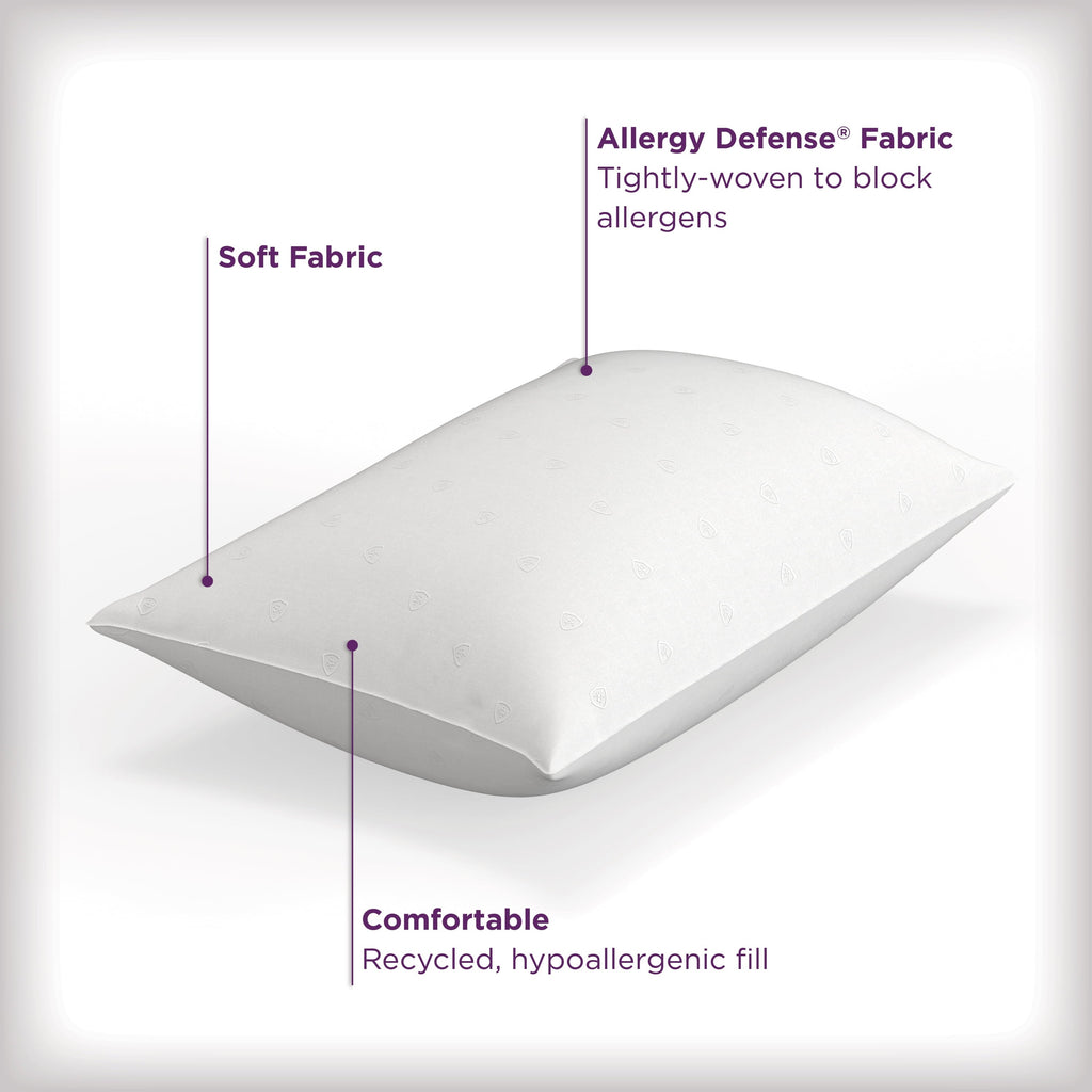 Hotel Collection Bed Pillows, Standard/Queen (2 Count) - Ergonomic Memory Foam Pillow for Neck Pain Support Detail