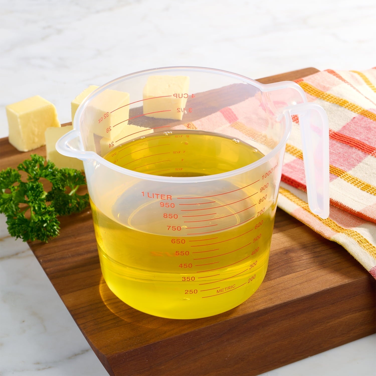 Premium Kitchen (12 pack) 4 Cup PP Plastic Measuring Cup, 32 oz, Clear - Kitchen Gadget Tool for Quick Food Prep Detail