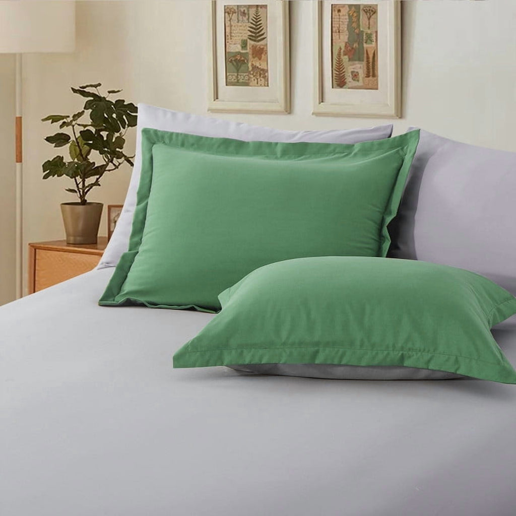 Heavyweight Warmth Grass Green/Grey Queen Size Comforter Set,3-Pieces Reversible Comforter Set Soft and Lightweight,All Season Down Alte... - Hypoallergenic Ultra-Fluffy Quilt for Winter Detail