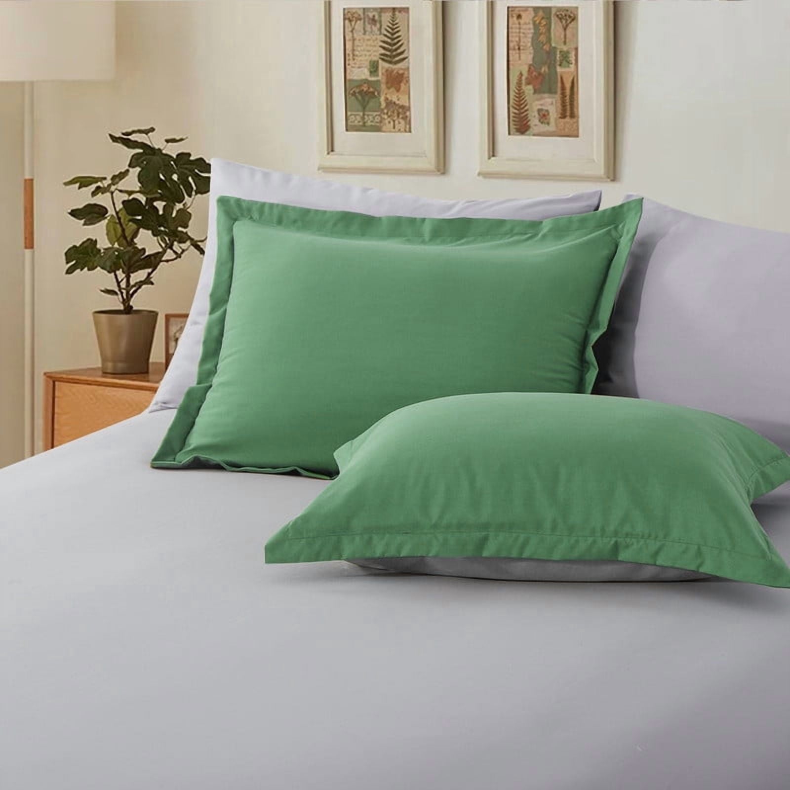 Heavyweight Warmth Grass Green/Grey Queen Size Comforter Set,3-Pieces Reversible Comforter Set Soft and Lightweight,All Season Down Alte... - Hypoallergenic Ultra-Fluffy Quilt for Winter Detail