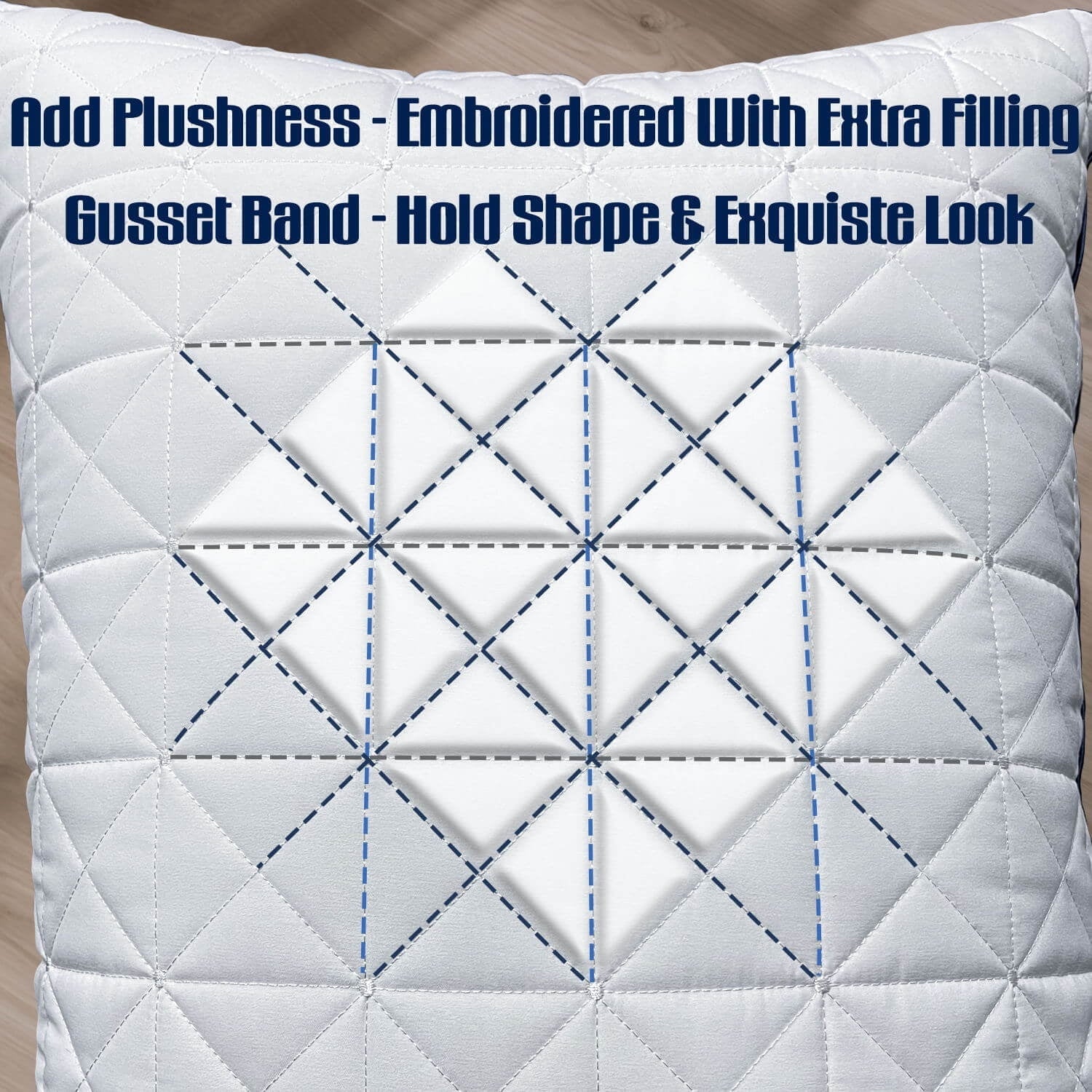 Hotel Collection King Size Pillows Set of 2 - Cooling Hotel Luxury Bed Pillows for Sleeping 2 Pack, Supportive Breathable Down Alterna... - Ergonomic Memory Foam Pillow for Neck Pain Support Detail