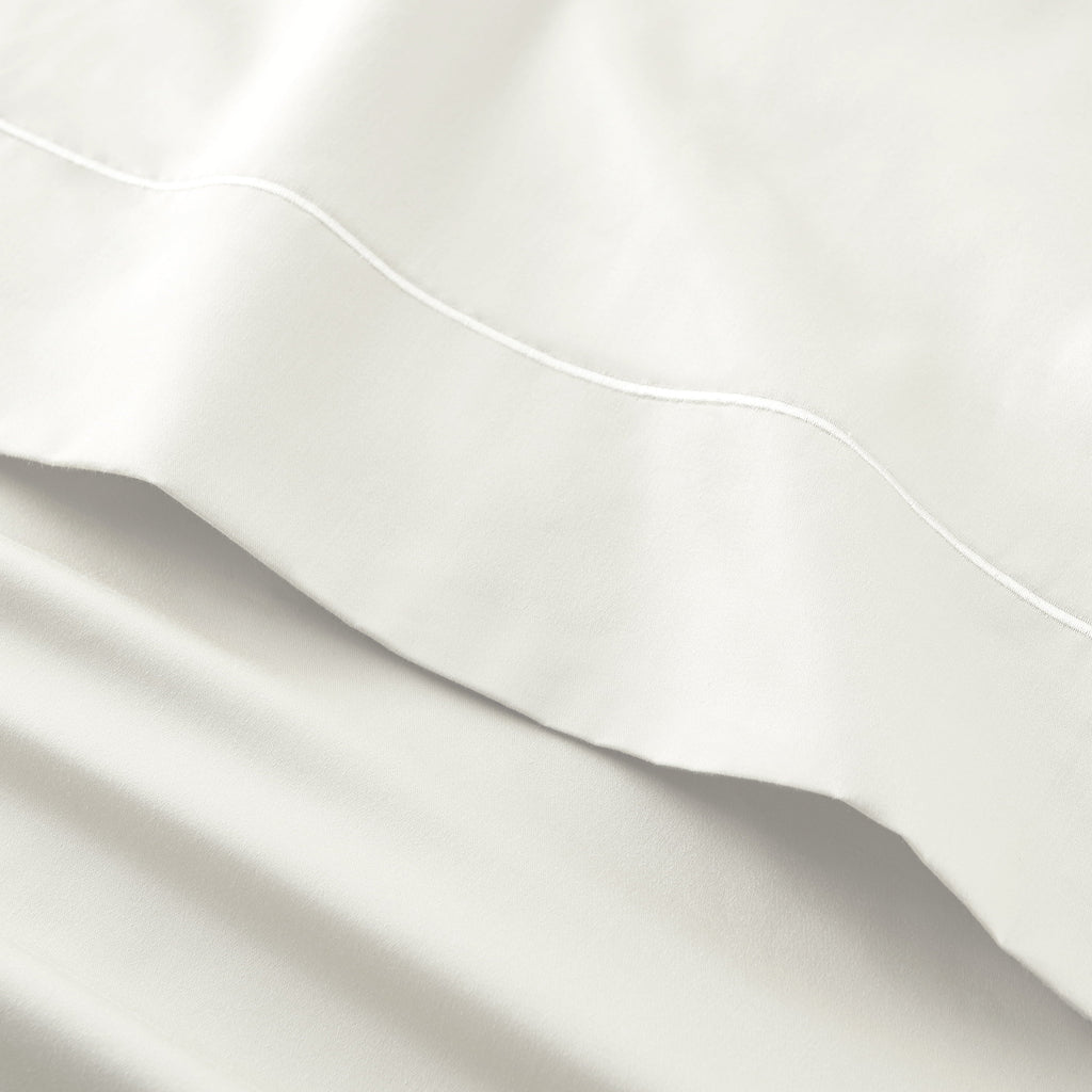 Ultra-Soft 4-Piece 400 Thread Count Vanilla Dream Performance Bed Sheet Set, King - Premium Ultra-Soft Pillowcase Pair for Sleeping Detail