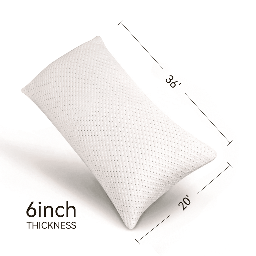 Decorative Plump Cooling Bed Pillows for Sleeping, King Size Pillow Set of 2, 3D Shredded Memory Foam with Zippered Cooling Covers - Decorative Throw Pillow Cushion for Sofa & Bed - Default Title