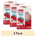 Fun Food Fidget (3 pack) & Seal 1.6-Cup Food Storage Containers, Ruby Red, 3 pack - Deliciously Soft Cupcake Sensory Glob - Default Title